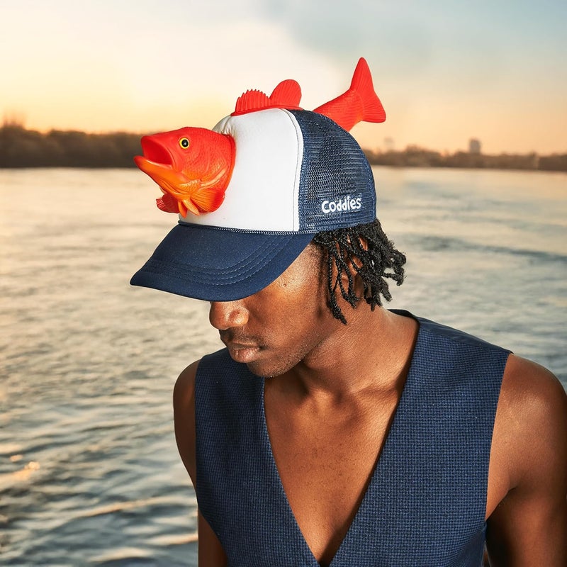 Coddies Bass Fish Hat - Hilarious Novelty Bass Fishing Hat, Perfect Gag Fishing Gift for Anglers, Dads & Fish Enthusiasts - Image 4